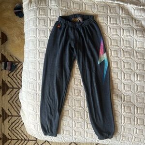 Aviator Nation Lightning Bolt Sweatpants (XS)